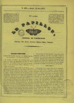 Le Papillon : journal de l'entr'acte - littérature, arts, poésie, nouvelles, théatres, modes annonces, N°276, pp. 1