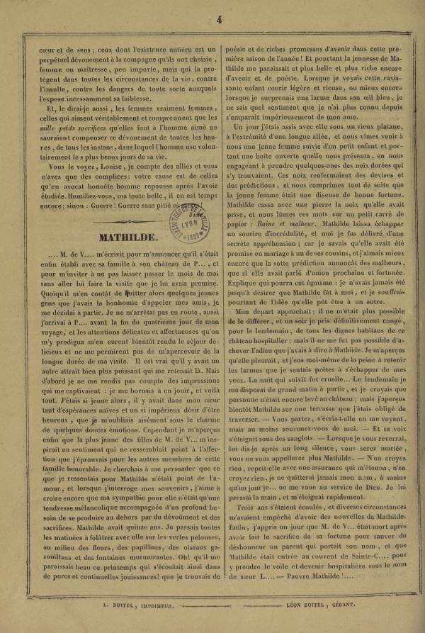 
						Affichage en mode lecture de la page
					