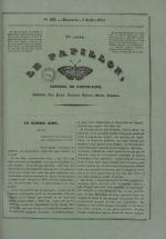Le Papillon : journal de l'entr'acte - littérature, arts, poésie, nouvelles, théatres, modes annonces, N°283, pp. 1