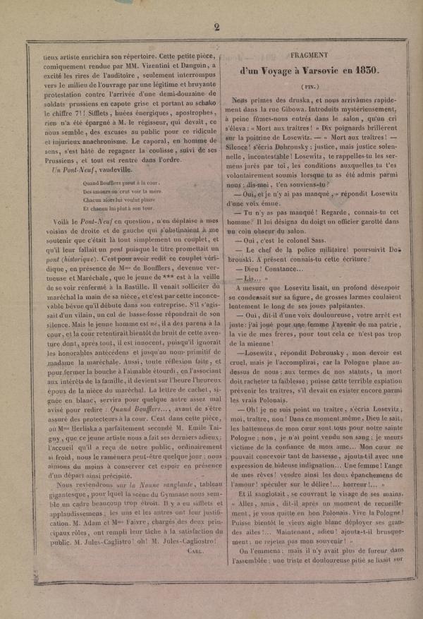 
						Affichage en mode lecture de la page
					