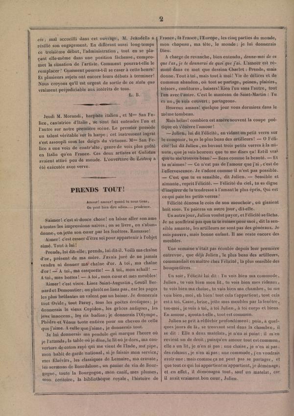 
						Affichage en mode lecture de la page
					