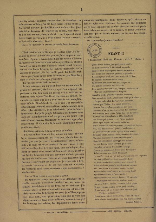 
						Affichage en mode lecture de la page
					