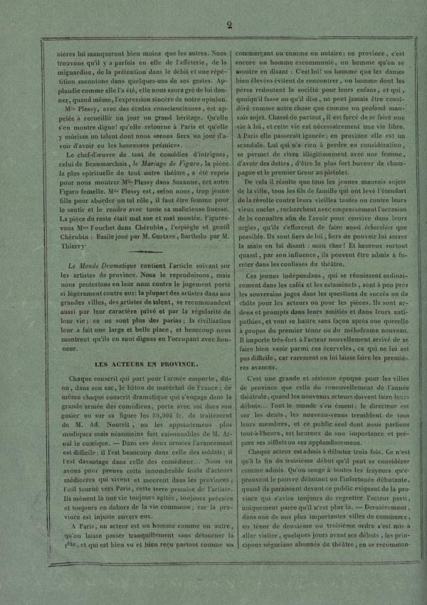 
						Affichage en mode lecture de la page
					