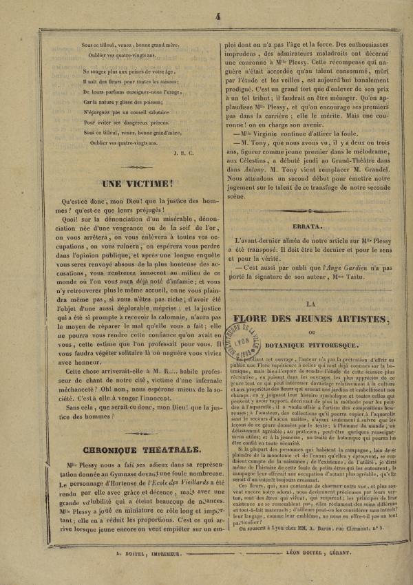 
						Affichage en mode lecture de la page
					