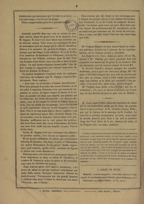 
						Affichage en mode lecture de la page
					