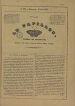 Le Papillon : journal de l'entr'acte - littérature, arts, poésie, nouvelles, théatres, modes annonces, N°295, pp. 1