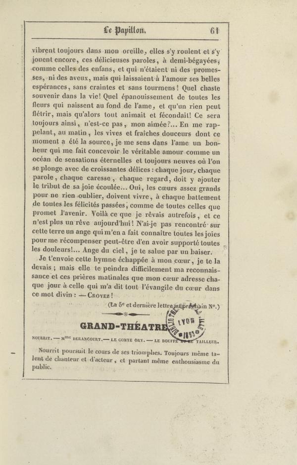 
						Affichage en mode lecture de la page
					