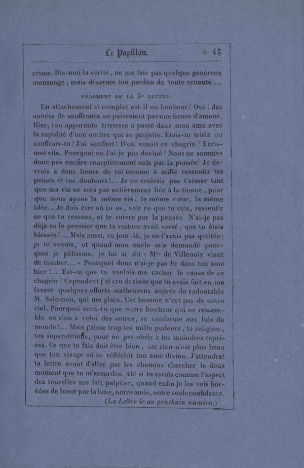 
						Affichage en mode lecture de la page
					