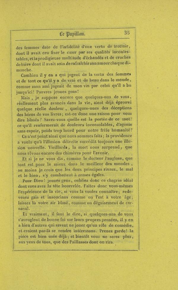 
						Affichage en mode lecture de la page
					