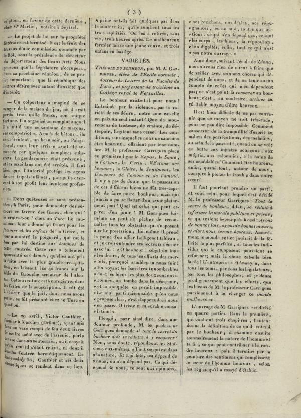 
						Affichage en mode lecture de la page
					