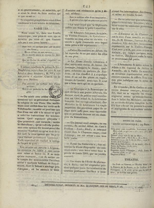 
						Affichage en mode lecture de la page
					