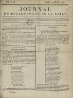 Journal du département de la Loire, N°242, pp. 1
