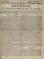 Journal du département de la Loire, N°243