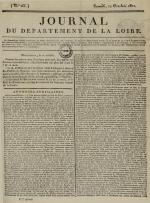 Journal du département de la Loire, N°266