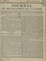 Journal du département de la Loire, N°273, pp. 1