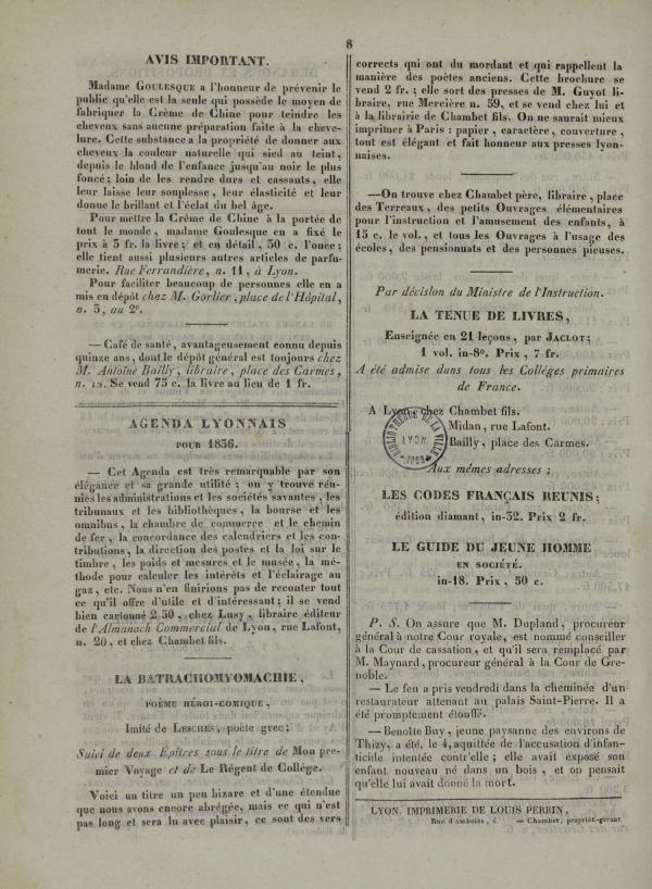 
						Affichage en mode lecture de la page
					