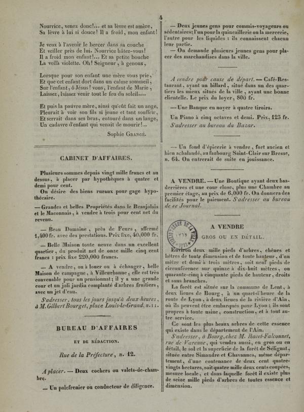 
						Affichage en mode lecture de la page
					