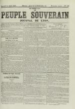 Le Peuple souverain : journal des intérêts démocratiques et du progrès social, N°126, pp. 1