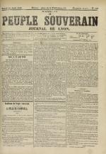 Le Peuple souverain : journal des intérêts démocratiques et du progrès social, N°128, pp. 1