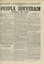 Le Peuple souverain : journal des intérêts démocratiques et du progrès social, N°130, pp. 1