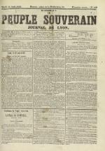 Le Peuple souverain : journal des intérêts démocratiques et du progrès social, N°136, pp. 1