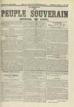 Le Peuple souverain : journal des intérêts démocratiques et du progrès social, N°140, pp. 1
