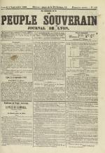 Le Peuple souverain : journal des intérêts démocratiques et du progrès social, N°154, pp. 1