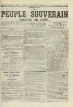 Le Peuple souverain : journal des intérêts démocratiques et du progrès social, N°157, pp. 1