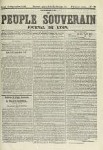 Le Peuple souverain : journal des intérêts démocratiques et du progrès social, N°159, pp. 1