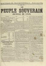 Le Peuple souverain : journal des intérêts démocratiques et du progrès social, N°165, pp. 1