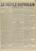 Le Peuple souverain : journal des intérêts démocratiques et du progrès social, N°172, pp. 1