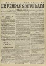 Le Peuple souverain : journal des intérêts démocratiques et du progrès social, N°178, pp. 1