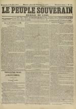 Le Peuple souverain : journal des intérêts démocratiques et du progrès social, N°181, pp. 1
