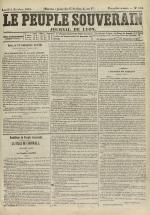 Le Peuple souverain : journal des intérêts démocratiques et du progrès social, N°182, pp. 1