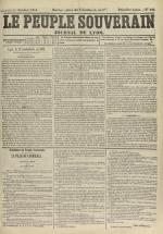 Le Peuple souverain : journal des intérêts démocratiques et du progrès social, N°186, pp. 1