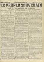 Le Peuple souverain : journal des intérêts démocratiques et du progrès social, N°198, pp. 1