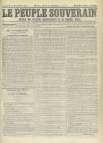 Le Peuple souverain : journal des intérêts démocratiques et du progrès social, N°209, pp. 1