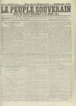 Le Peuple souverain : journal des intérêts démocratiques et du progrès social, N°210, pp. 1