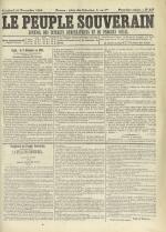 Le Peuple souverain : journal des intérêts démocratiques et du progrès social, N°221, pp. 1