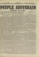 Le Peuple souverain : journal des intérêts démocratiques et du progrès social, N°32, pp. 1