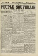 Le Peuple souverain : journal des intérêts démocratiques et du progrès social, N°49, pp. 1