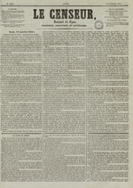 Le Censeur : journal de Lyon, politique, industriel et littéraire, N°1907, pp. 1