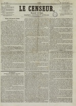 Le Censeur : journal de Lyon, politique, industriel et littéraire, N°1911, pp. 1
