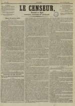 Le Censeur : journal de Lyon, politique, industriel et littéraire, N°1912, pp. 1