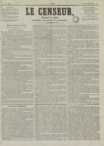 Le Censeur : journal de Lyon, politique, industriel et littéraire, N°1914, pp. 1