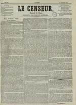 Le Censeur : journal de Lyon, politique, industriel et littéraire, N°1934, pp. 1