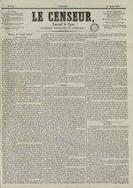 Le Censeur : journal de Lyon, politique, industriel et littéraire, N°1958, pp. 1