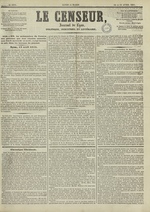 Le Censeur : journal de Lyon, politique, industriel et littéraire, N°1979, pp. 1