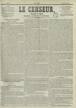 Le Censeur : journal de Lyon, politique, industriel et littéraire, N°1983, pp. 1