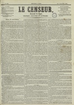 Le Censeur : journal de Lyon, politique, industriel et littéraire, N°1986, pp. 1